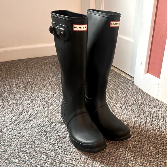 Hunter Shoes - Hunter boots rain boots black size 10 tall